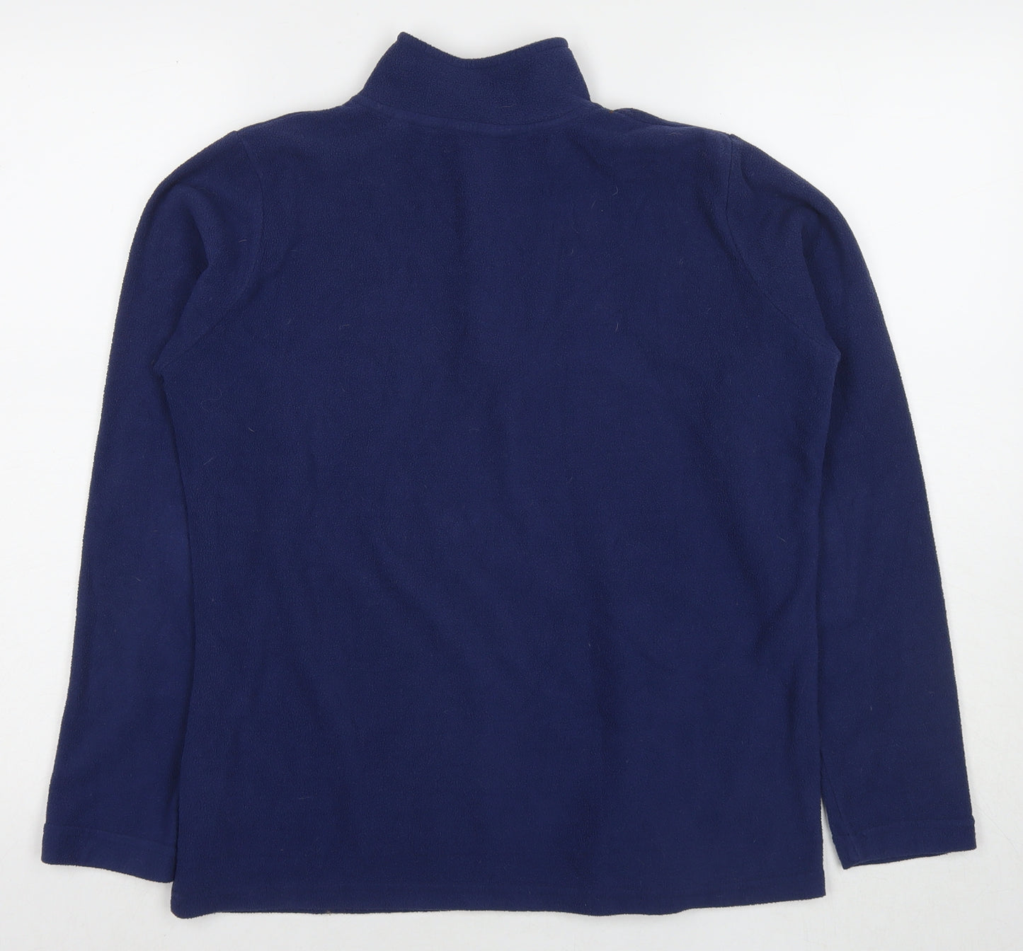 Freedom Trail Womens Blue Polyester Pullover Sweatshirt Size 10 Zip