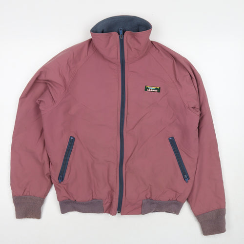 Maine Womens Pink Bomber Jacket Jacket Size M Zip