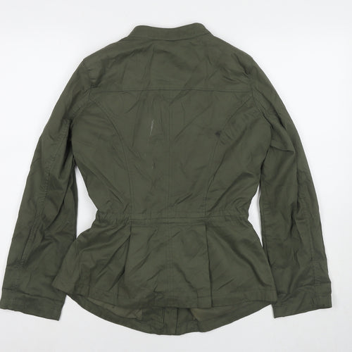 Principles Womens Green Parka Jacket Size 8 Zip