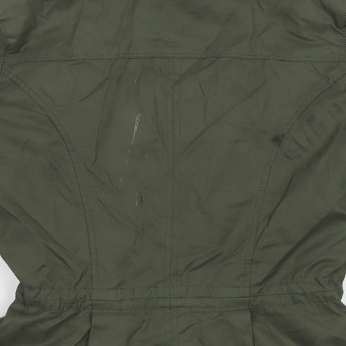 Principles Womens Green Parka Jacket Size 8 Zip
