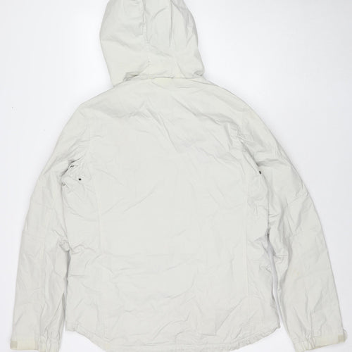 H&M Womens Ivory Jacket Size M Zip