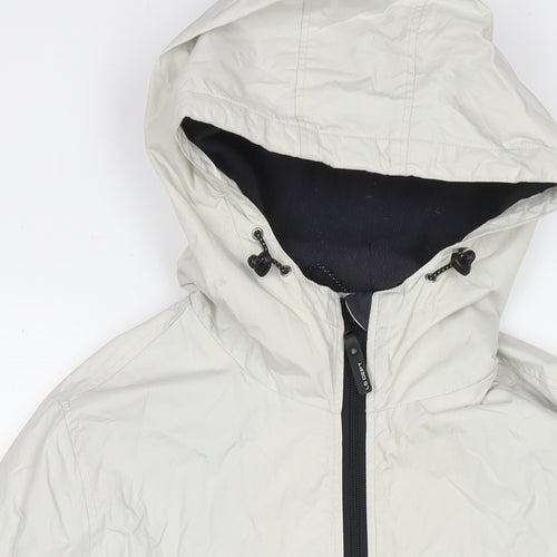 H&M Womens Ivory Jacket Size M Zip