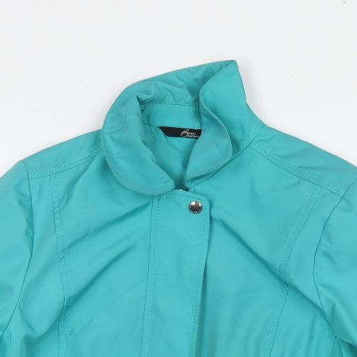 Bonmarché Womens Blue Jacket Size S Zip