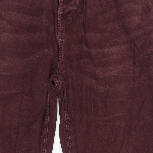NEXT Mens Purple Cotton Straight Jeans Size 38 in L32 in Regular Zip