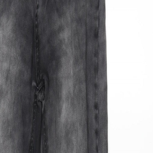 Fashion Victim Womens Grey Cotton Blend Tapered Jeans Size 27 in L32 in Regular Zip