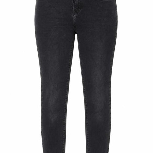Zara Womens Grey Cotton Blend Tapered Jeans Size 12 L27 in Regular Zip