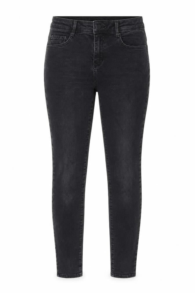 Zara Womens Grey Cotton Blend Tapered Jeans Size 12 L27 in Regular Zip