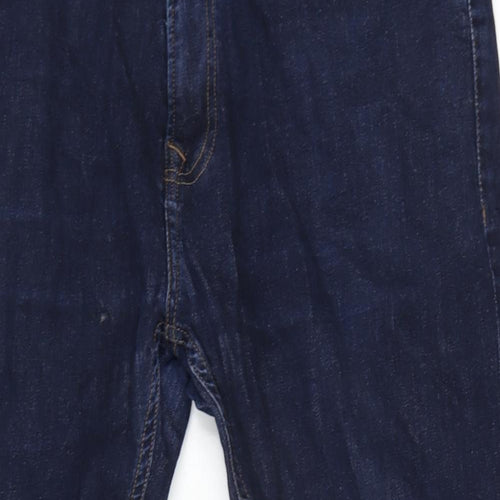 NEXT Mens Blue Cotton Blend Skinny Jeans Size 38 in L29 in Regular Zip