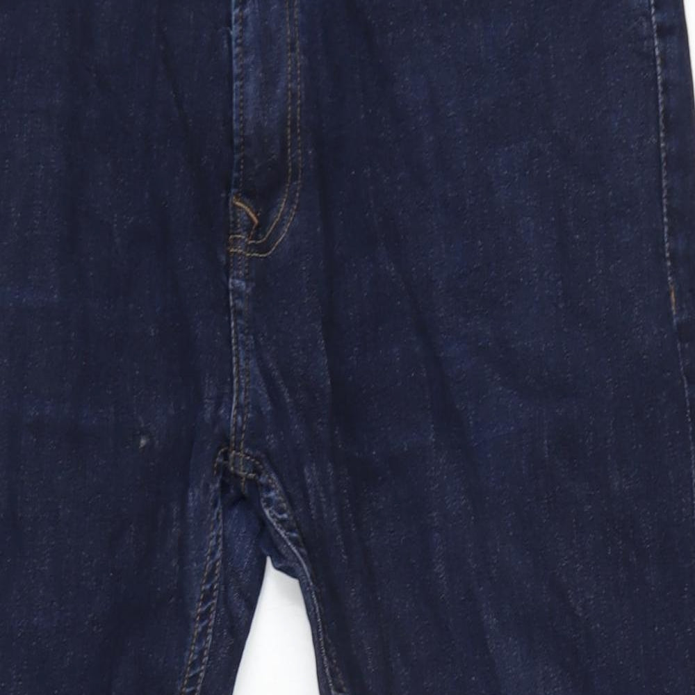 NEXT Mens Blue Cotton Blend Skinny Jeans Size 38 in L29 in Regular Zip