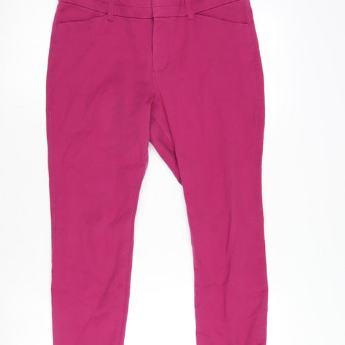 Gap Womens Purple Cotton Blend Cropped Jeans Size 40 in L25 in Slim Zip