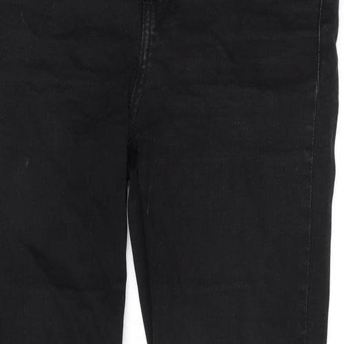 Levi's Womens Grey Cotton Blend Straight Jeans Size 30 in L29 in Slim Zip