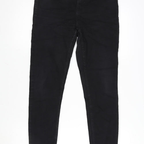 JDY Womens Black Cotton Blend Tapered Jeans Size 30 in L34 in Regular Zip