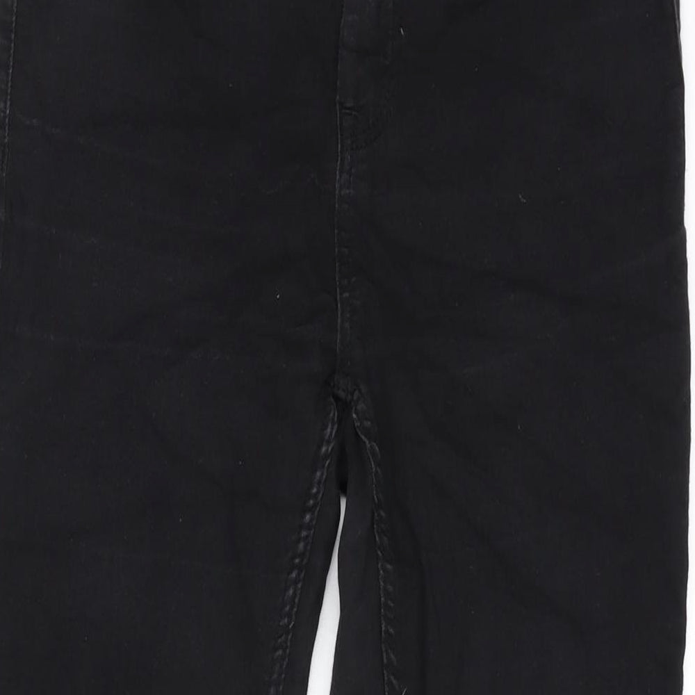 JDY Womens Black Cotton Blend Tapered Jeans Size 30 in L34 in Regular Zip