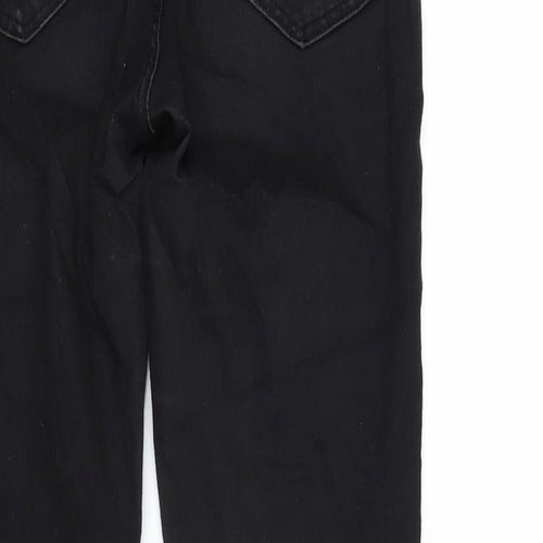 JDY Womens Black Cotton Blend Tapered Jeans Size 30 in L34 in Regular Zip