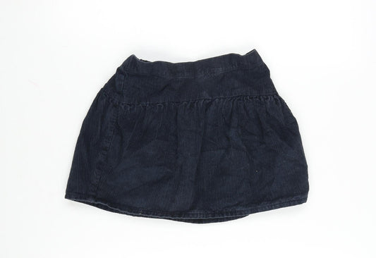 TU Girls Blue Cotton Skater Skirt Size 5-6 Years Regular