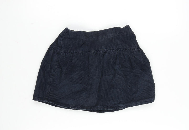 TU Girls Blue Cotton Skater Skirt Size 5-6 Years Regular