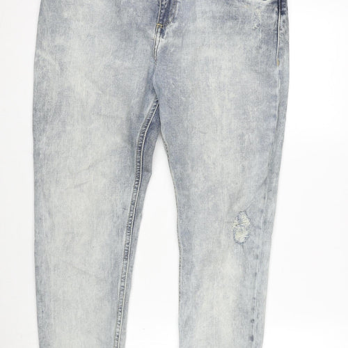 LTB Mens Blue Cotton Blend Straight Jeans Size 34 in L27 in Regular Zip