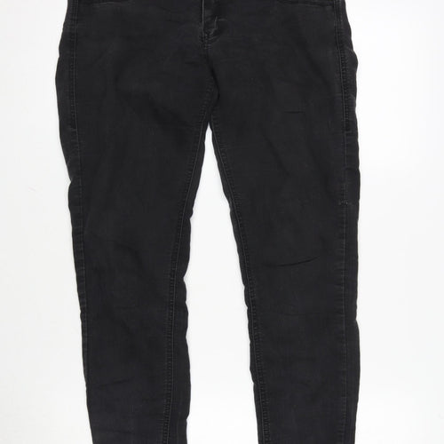 Denim & Co. Womens Grey Cotton Blend Skinny Jeans Size 8 L30.5 in Regular Zip