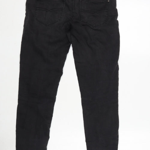 Denim & Co. Womens Grey Cotton Blend Skinny Jeans Size 8 L30.5 in Regular Zip