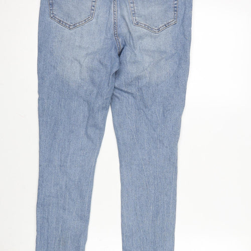 George Womens Blue Cotton Blend Skinny Jeans Size 10 L29 in Regular Zip