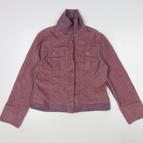 Modern Woman Womens Purple Jacket Size 16 Button