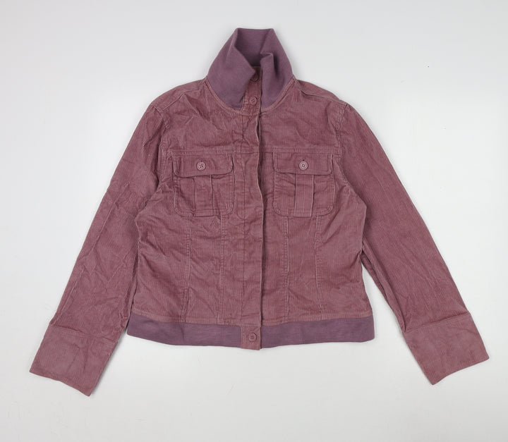 Modern Woman Womens Purple Jacket Size 16 Button