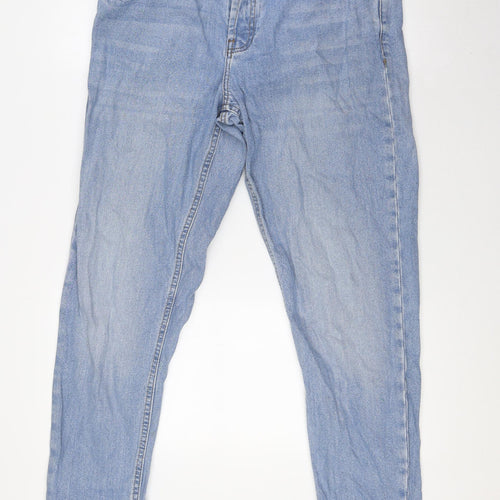 ASOS Mens Blue Cotton Tapered Jeans Size 34 in L32 in Regular Button