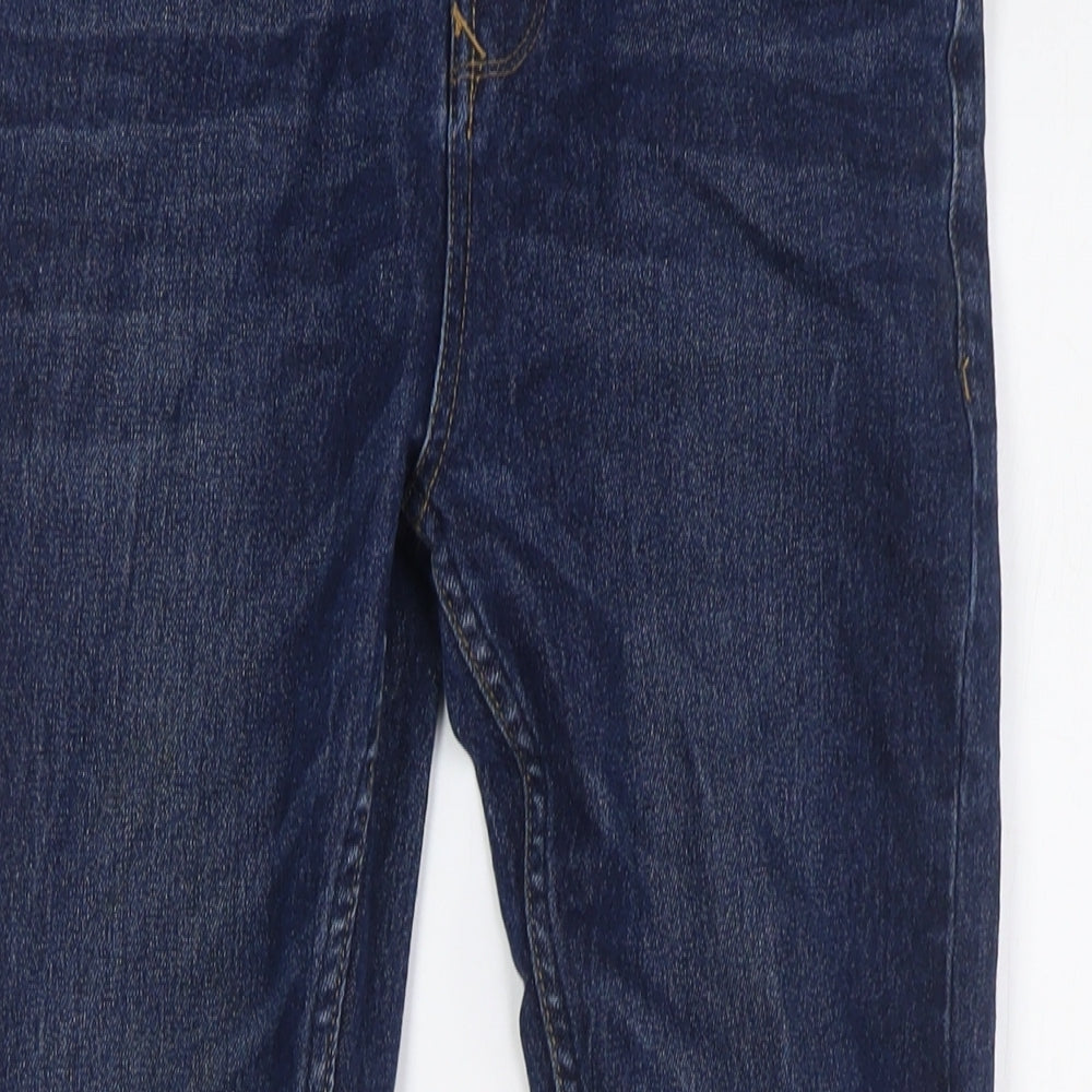 Matalan Boys Blue Houndstooth Cotton Skinny Jeans Size 11 Years L26 in Slim Button