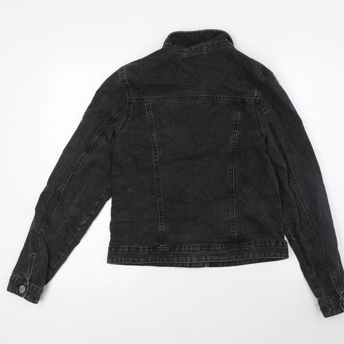 George Womens Black Jacket Size 10 Button
