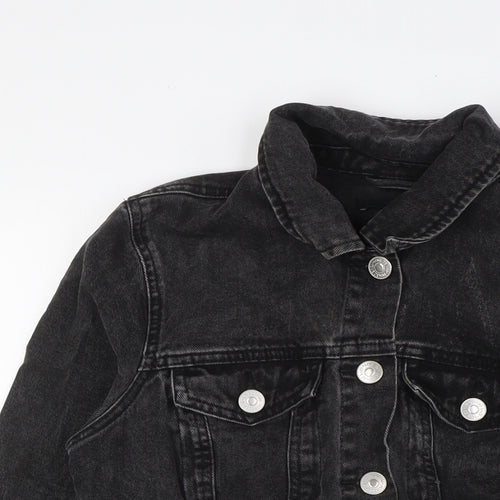 George Womens Black Jacket Size 10 Button