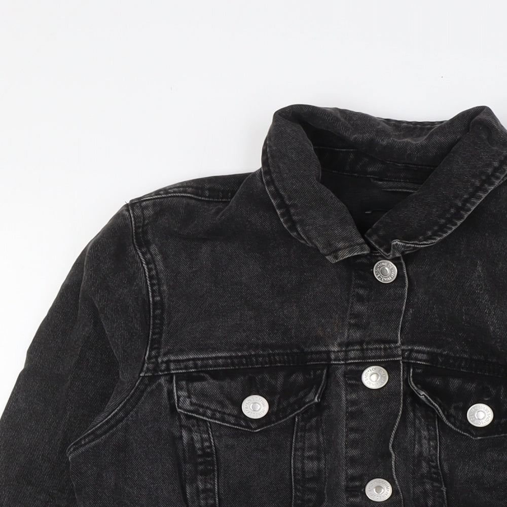 George Womens Black Jacket Size 10 Button