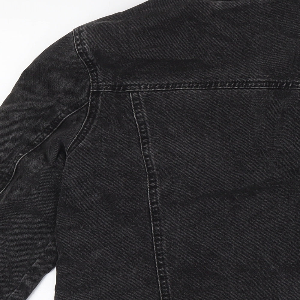 George Womens Black Jacket Size 10 Button