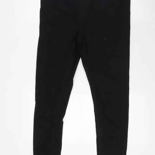 New Look Womens Black Herringbone Cotton Jegging Jeans Size 14 L29 in Regular