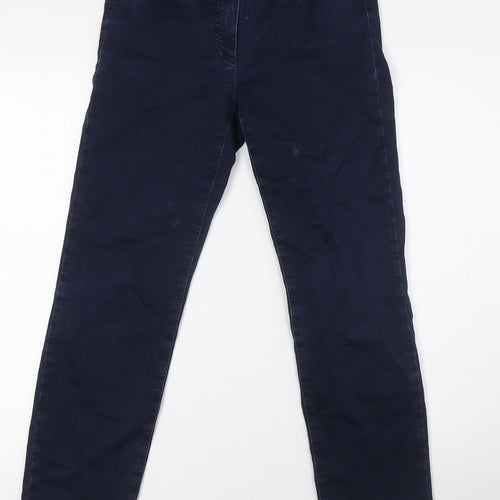 Gerry Weber Womens Blue Cotton Straight Jeans Size 8 L26 in Regular Button