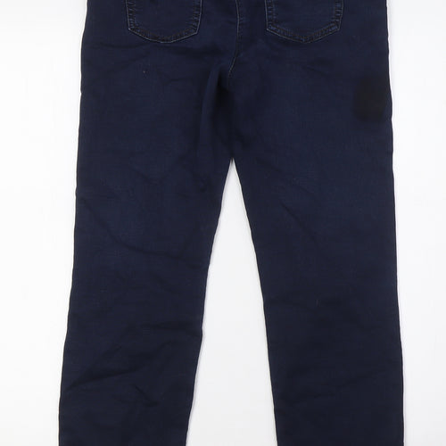 Gerry Weber Womens Blue Cotton Straight Jeans Size 8 L26 in Regular Button