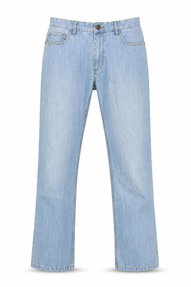 NEXT Mens Blue Cotton Straight Jeans Size 32 in L32 in Regular Button