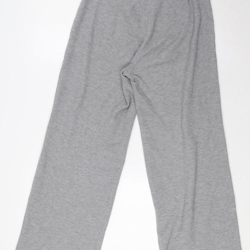 Zara Womens Green Polyester Trousers Size S L28 in Regular - Ribbed