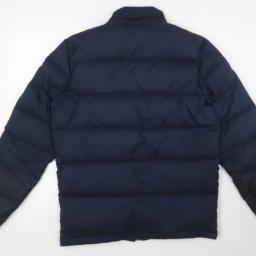 Henri Lloyd Mens Blue Quilted Jacket Size M Zip - Waling