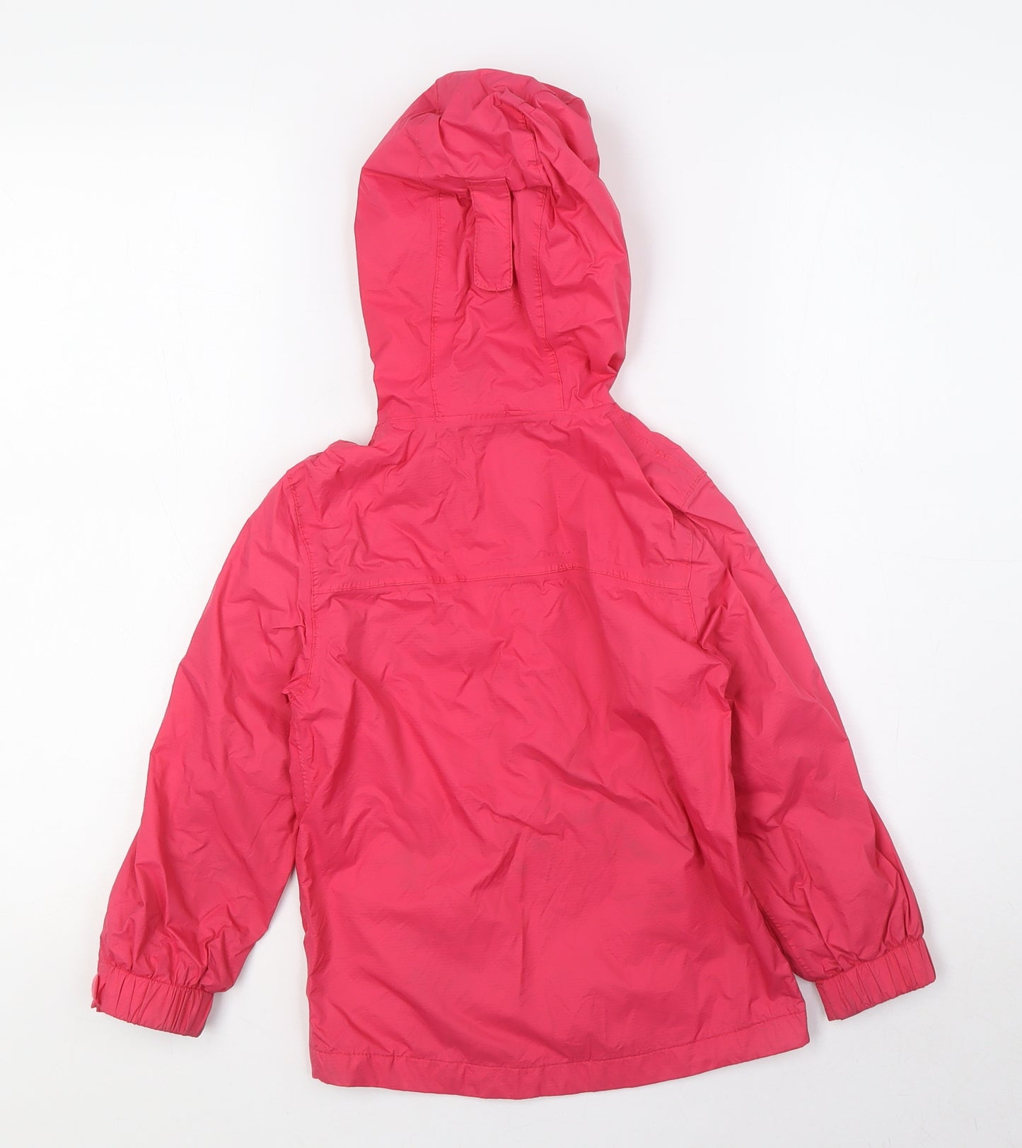 Mountain Warehouse Girls Pink Anorak Jacket Size 5-6 Years Zip - Waterproof