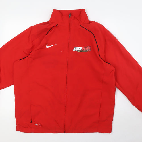 Nike Mens Red Jacket Size L Zip - JustPlay. The FA Mars