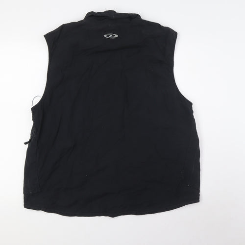 DKNY Mens Black Gilet Waistcoat Size L Zip - Stalker