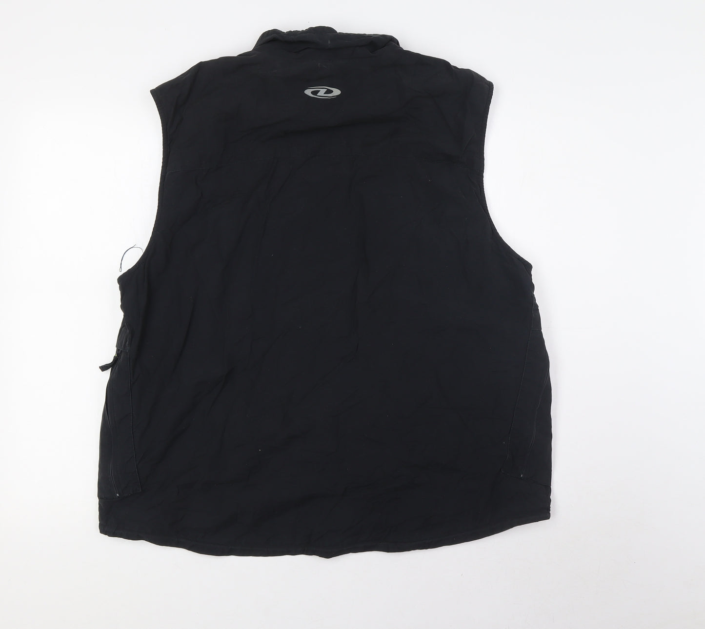 DKNY Mens Black Gilet Waistcoat Size L Zip - Stalker