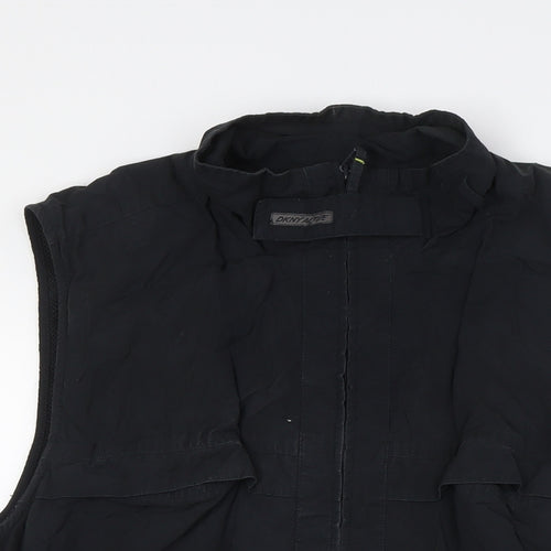 DKNY Mens Black Gilet Waistcoat Size L Zip - Stalker
