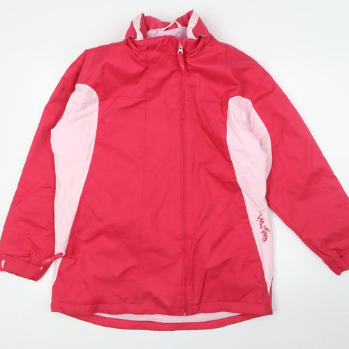 Marks and Spencer Girls Pink Ski Jacket Jacket Size 13-14 Years Zip