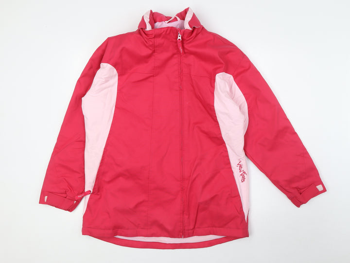 Marks and Spencer Girls Pink Ski Jacket Jacket Size 13-14 Years Zip