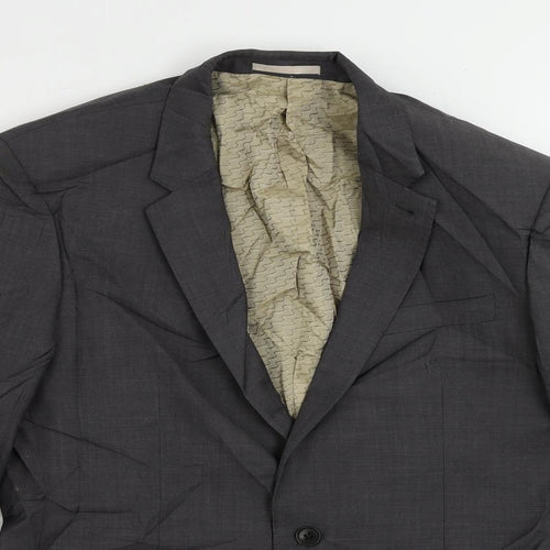 NEXT Mens Grey Wool Jacket Suit Jacket Size 42 Regular