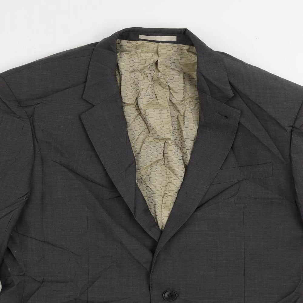NEXT Mens Grey Wool Jacket Suit Jacket Size 42 Regular