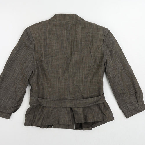 NEXT Womens Brown Jacket Blazer Size 12 Button