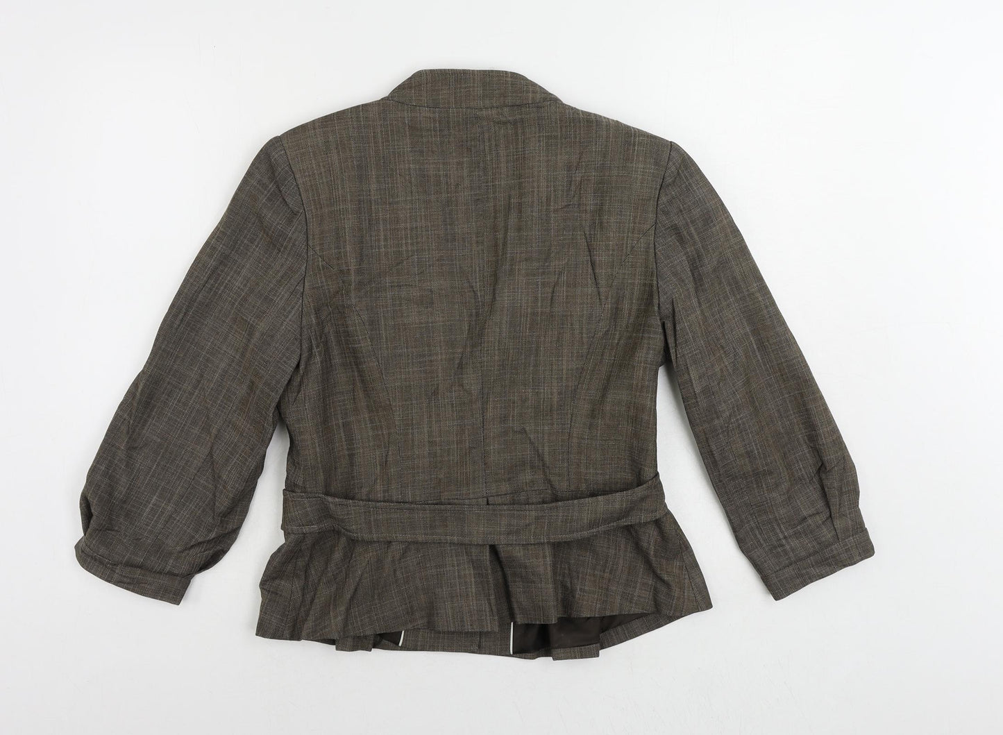 NEXT Womens Brown Jacket Blazer Size 12 Button