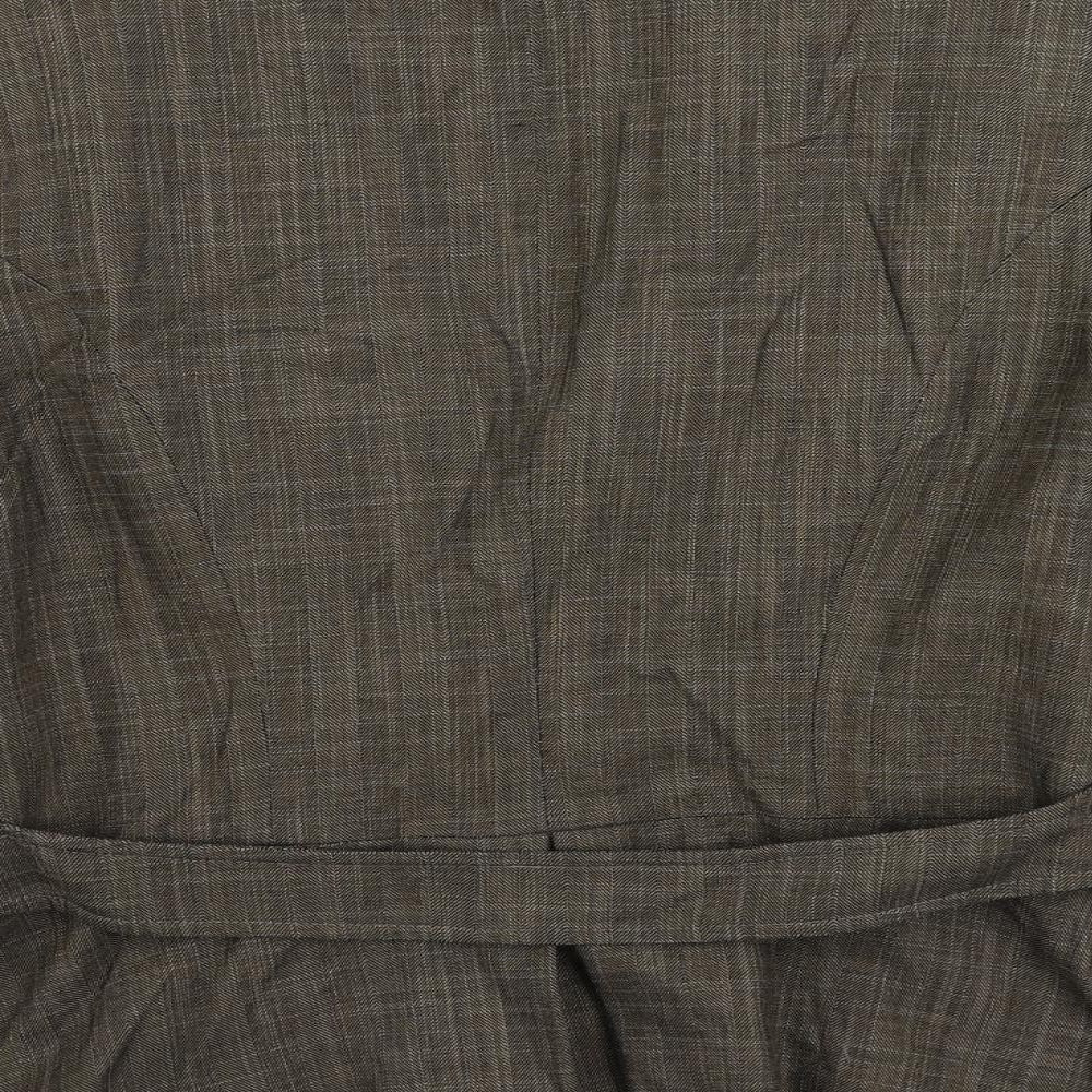 NEXT Womens Brown Jacket Blazer Size 12 Button
